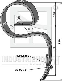 Väderstad Agrilla universal tand 45x10 med spids