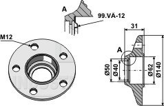 Väderstad lejehus Ø140mm/ø40 mm