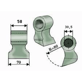 F.A.E. slagle Ø30,5 mm 