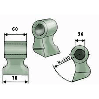 F.A.E. slagle Ø36,0 mm 