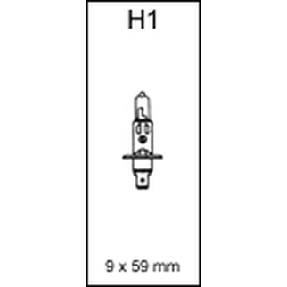 Tåge- & fjernprojektør pære H1 12 volt 55 watt P14,5s