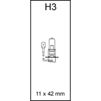 Tåge- & fjernprojektør pære H3 12 volt 55 watt PK22s