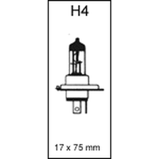 Forlygte pære H4 12 volt 60/55 watt P43T