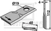 Krone kniv 112x48x4 mm Ø19 venstre139888