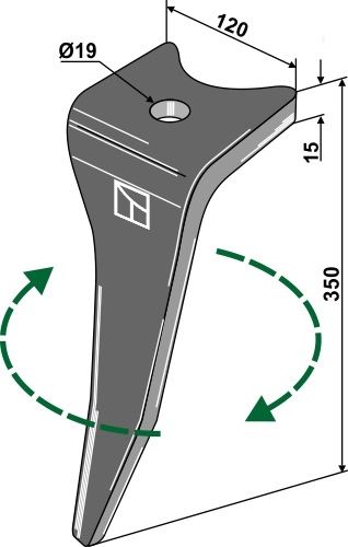 Amazone KG m. 1 hul højre 6574300