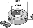 Stopring for aksel Ø50