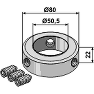 Stopring for aksel Ø50 
