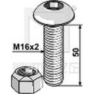 Unbrakobolt M16x2x50 (10.9) med selvlåsende møtrik 80191650